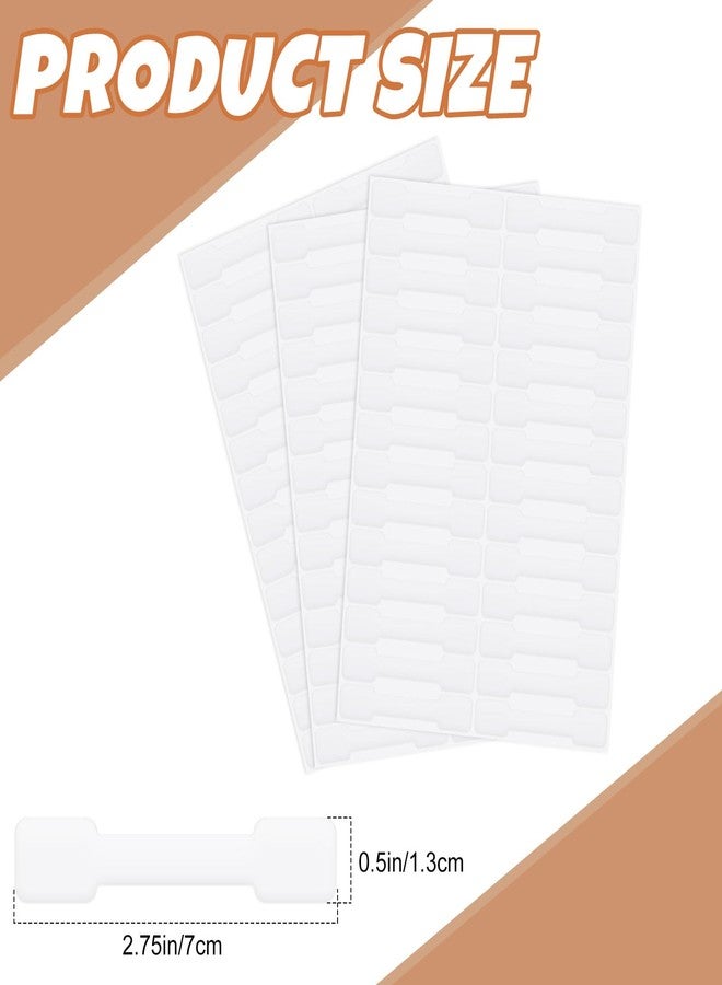 وولاين مجموعة Whaline من 1008 قطعة من ملصقات Whaline الشفافة المقاومة للعبث، مثالية لتغليف وتغليف وتوزيع المواد الغذائية والمشروبات، مقاس 2.75 × 0.5 بوصة - Image 2